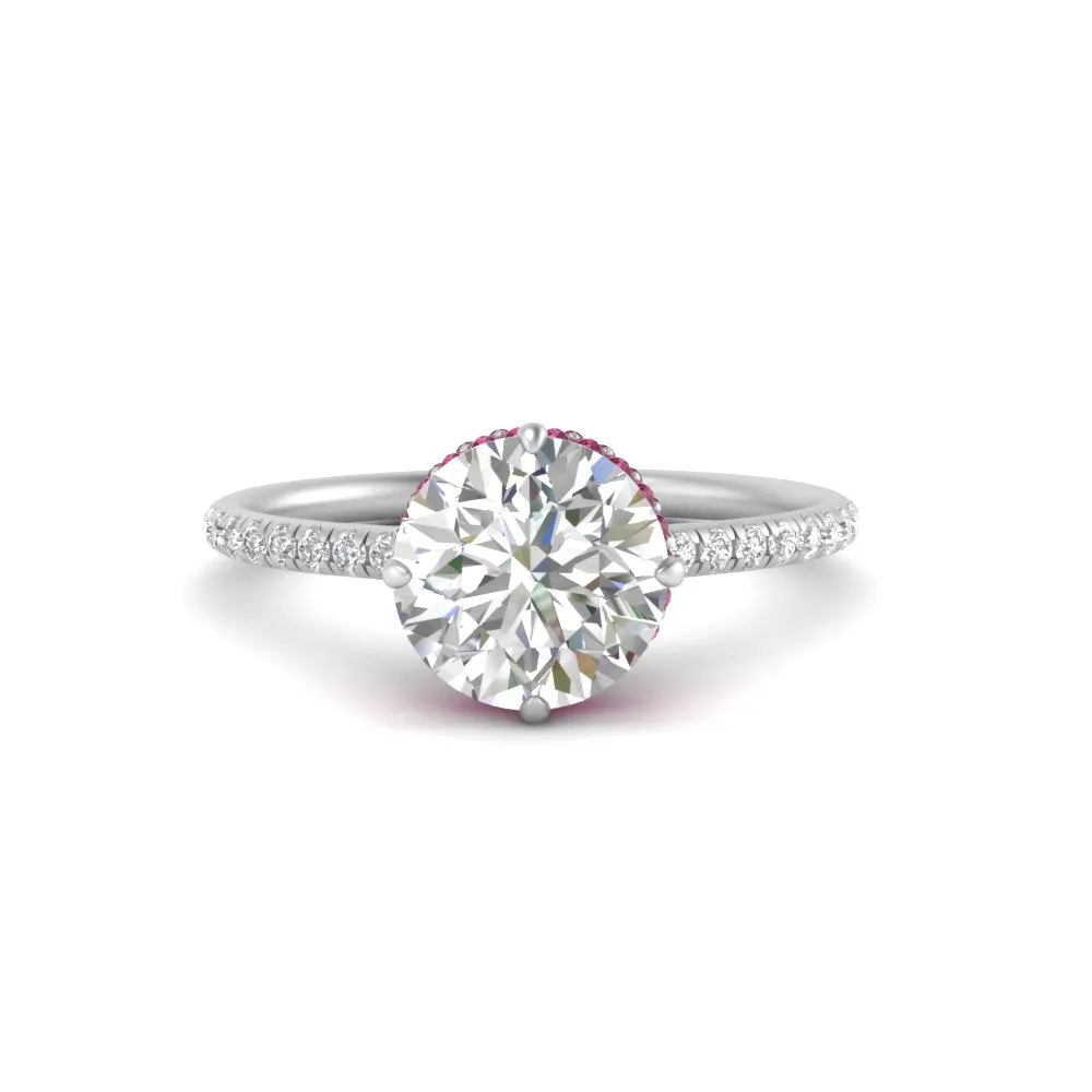 Ring 2 Compass Carat Digital-first Dependable Engagement Point Halo Under