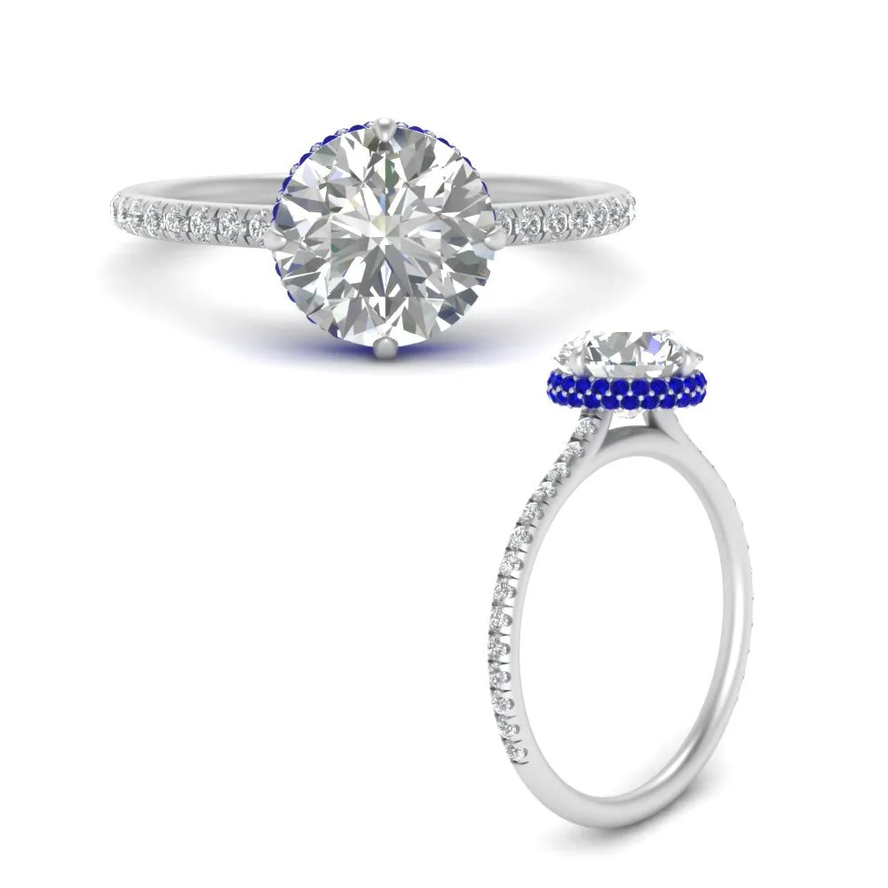 Ring 2 Compass Carat Digital-first Dependable Engagement Point Halo Under