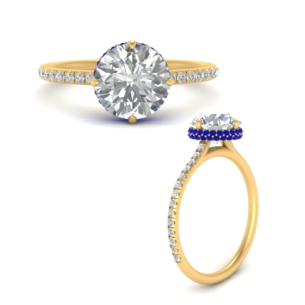 Ring 2 Compass Carat Digital-first Dependable Engagement Point Halo Under