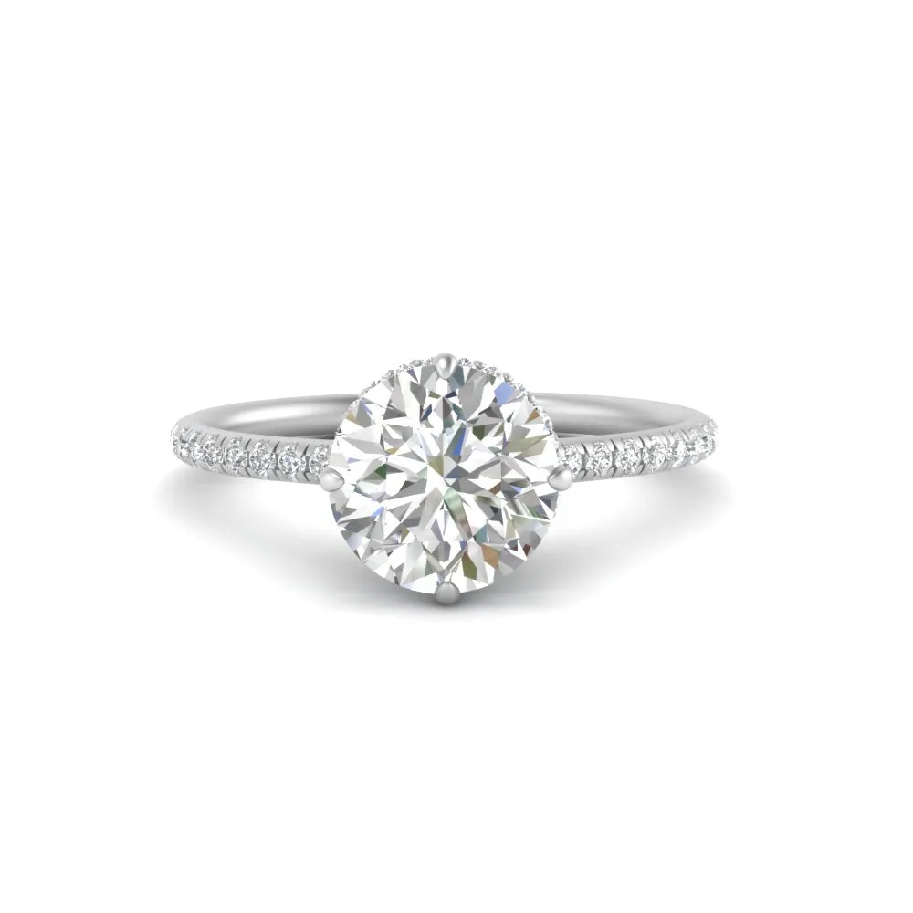 Ring 2 Compass Carat Digital-first Dependable Engagement Point Halo Under