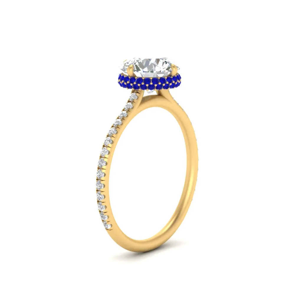 Ring 2 Compass Carat Digital-first Dependable Engagement Point Halo Under