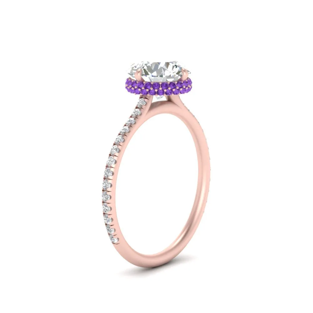 Ring 2 Compass Carat Digital-first Dependable Engagement Point Halo Under