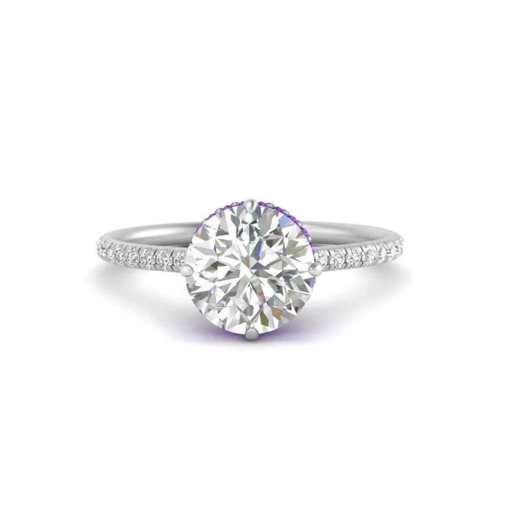 Ring 2 Compass Carat Digital-first Dependable Engagement Point Halo Under