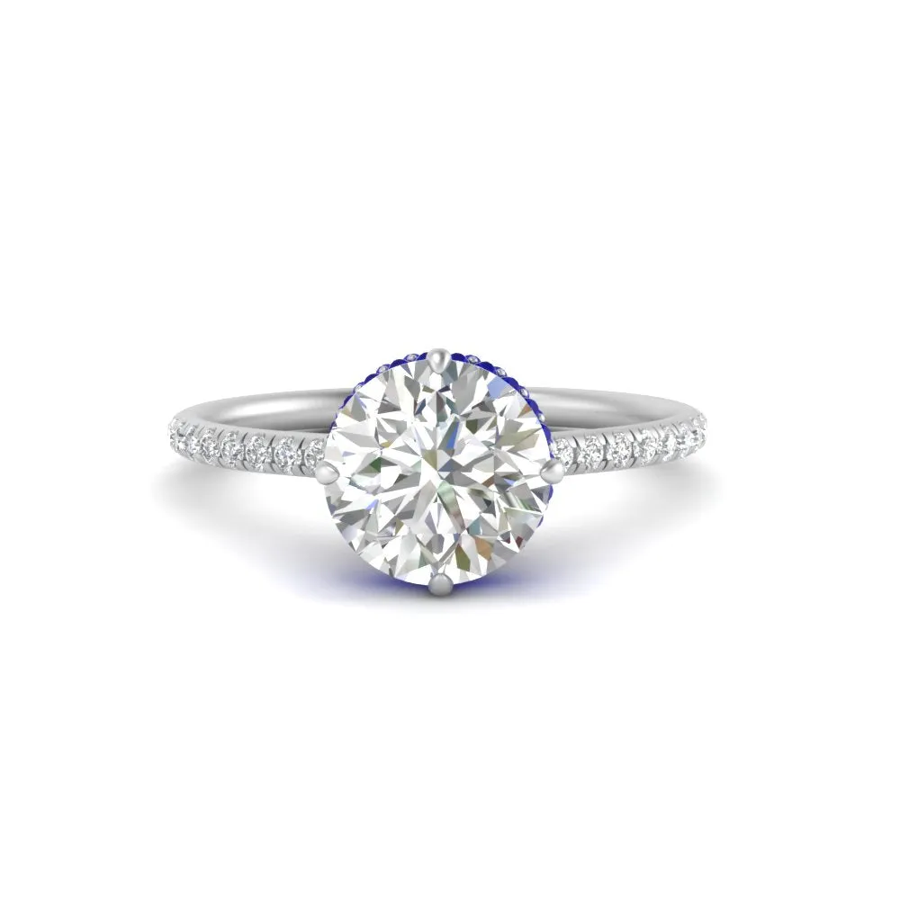Ring 2 Compass Carat Digital-first Dependable Engagement Point Halo Under