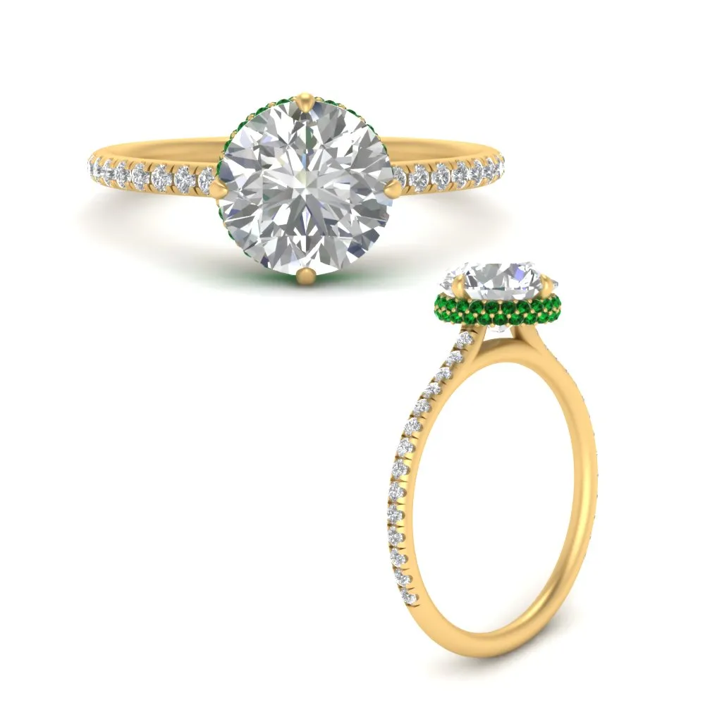 Ring 2 Compass Carat Digital-first Dependable Engagement Point Halo Under