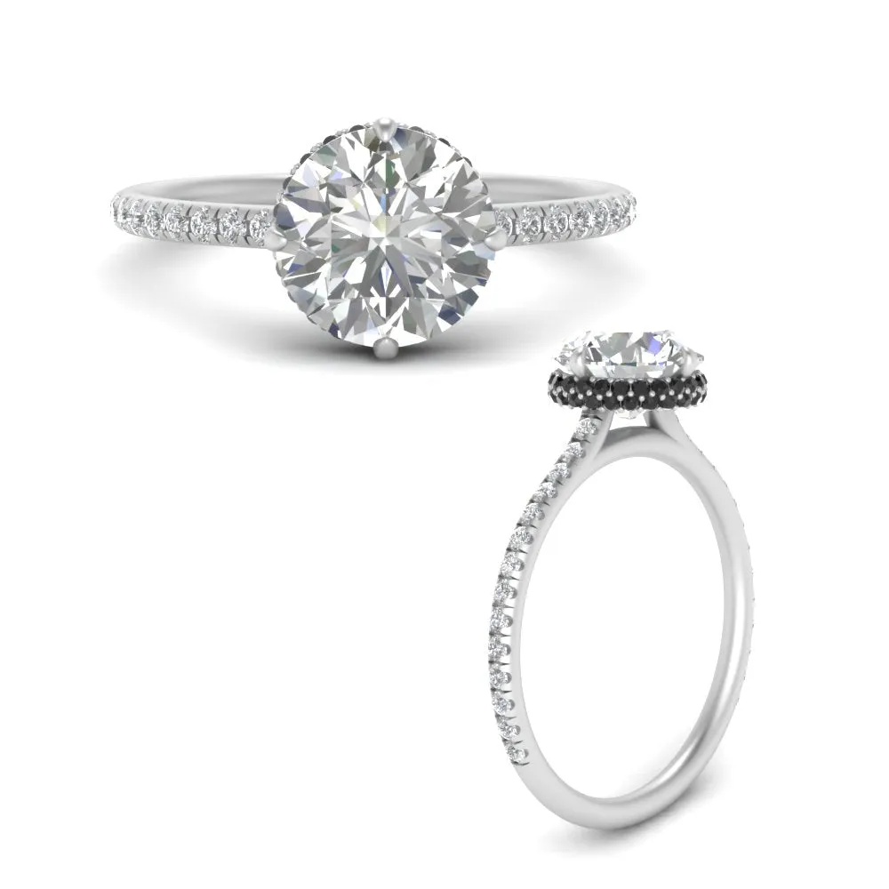 Ring 2 Compass Carat Digital-first Dependable Engagement Point Halo Under