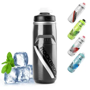 ROCKBROS 620ml Leakproof Insulated Sports Water Bottle for Bikes Outdoor