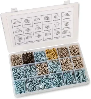 Rockler Centerline 970-Piece Hardware Mounting Screw Assortment