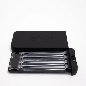 Rollie Boy Waterproof Travel Holder | Holds 4 King Cones | Holds mini Lighter or Matches | Smell Resistant | Discreet (Jet Black)