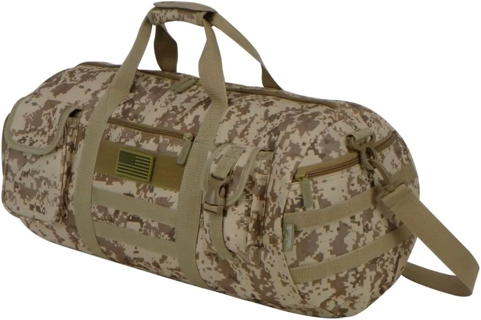 RTDC703M Tactical Digital Camo Heavy Duty Round Duffel Bag