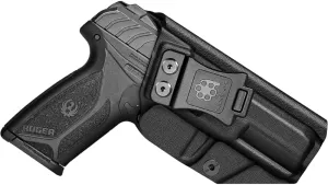 Ruger Security 9 Holster IWB Kydex for Ruger Security 9 Pistol – Inside Waistband Concealed Carry – Adjustable Cant & 'Posi-Click' Retention – No Wear - No Jitter - USA Made by Amberide