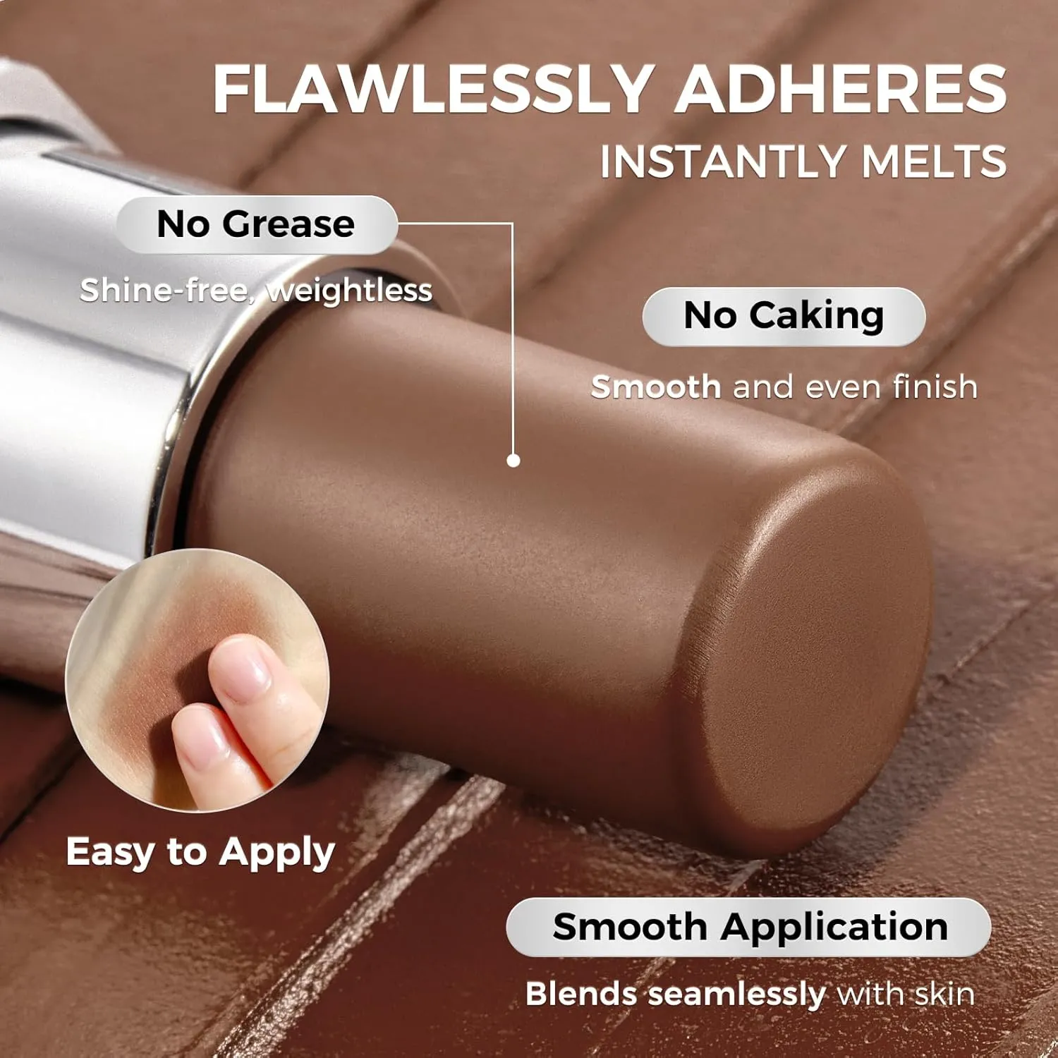 SACE LADY Contour Stick, Cream Bronzer Stick Makeup for Natural Sculpting, Easy to Blend & Long Lasting Contour Make Up for Face Eyes Lips (05 Terracotta, 1pc)