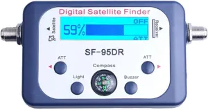 Satellite Finders Digital SF-95DR Meter Satlink Receptor Satellite Finder TV Signal Receiver Sat Decoder Satfinder LCD Display for Adjusting Sat Dish