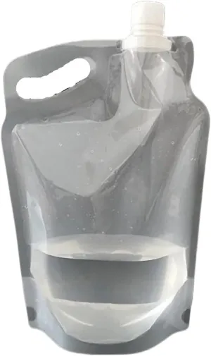 SBTRKT Portable 2L Transparent Collapsible Water Bag Camping Hiking Riding Cycling Drinking Water Container Outdoor Sports Supplies