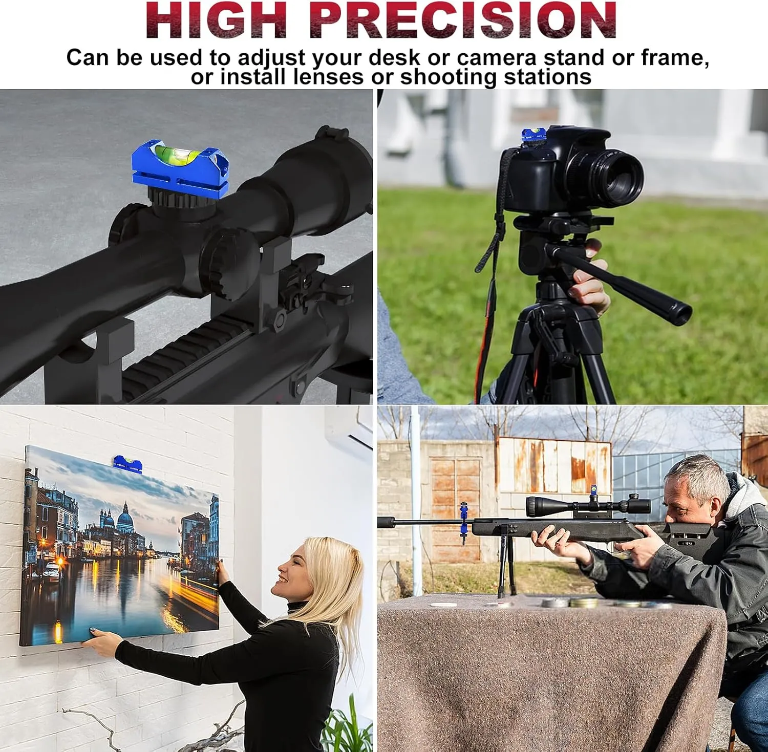 Scope Leveling Kit, Professional Rifle Scope Leveling Kit & Scope Mounting Kit - Precision Alignment Tool for Hunting, Tactical, and Long-Range Shooting