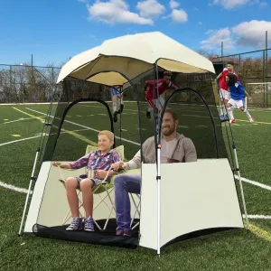 Screen House Tent Pop-Up Sports Tent, Portable Screen Room Canopy Tent Instant Screen Tent Outdoor Camping Tent Bubble Tent with Carry Bag (Mesh, 59"x43.5"x63")