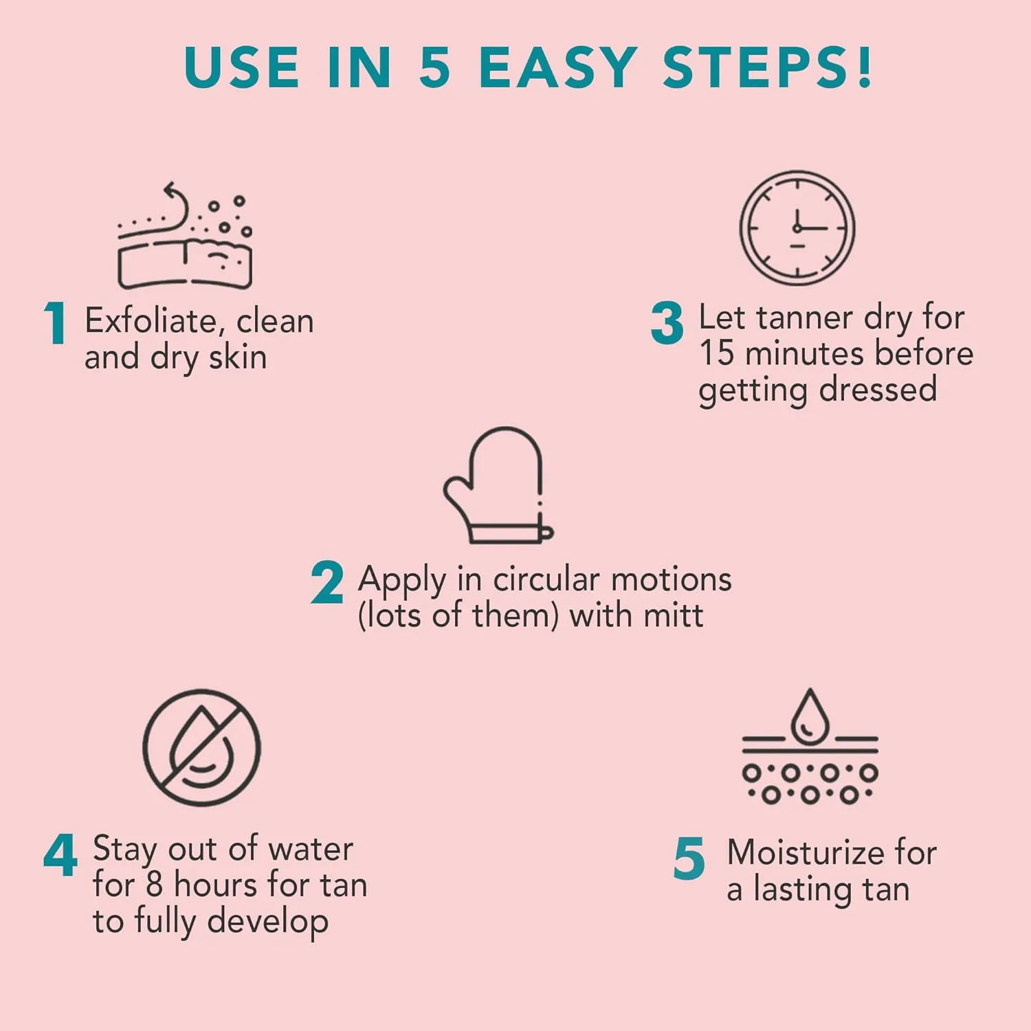 Self Tanner Tanning Mousse Kit - USA Made with Natural & Organic Ingredients, Self Tanner Mousse and Mitt, Tan Kit, Fake Tan Tanning Foam, Medium to Dark, Sunless Tanners Best Sellers
