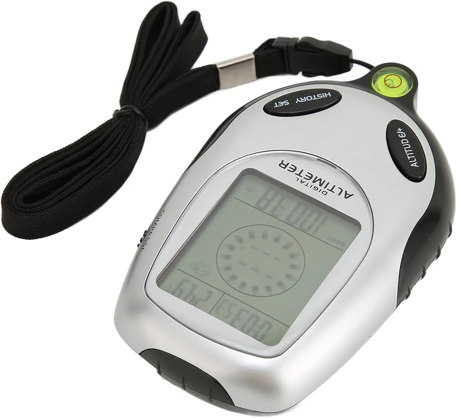 Septpenta Digital Lcompact disc Altimeter, Multifunctional Digital Altimeter with Backlight, Waterproof Barometer for Weather Forecast/Compass/Clock/Level/Perpetual Calendar