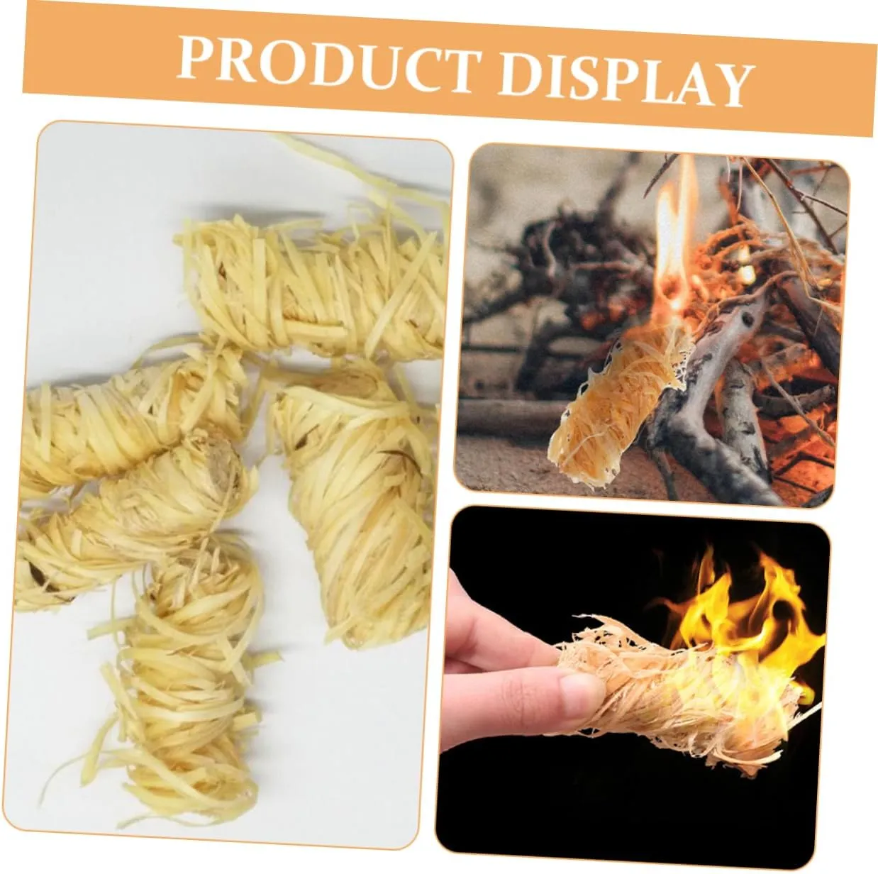 Sets Camping Fire Wood Firelighters Barbecue Firelighters Wood Burner for Emergency Outdoor Cooking Pcs