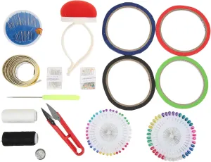Sewing Needles and Thread Box, Sewing Kit for Adults, Travel Sewing Kit with Pin Holder, Tape Measure, Sewing Pins, Scissors, Awl, Sewing Thread,