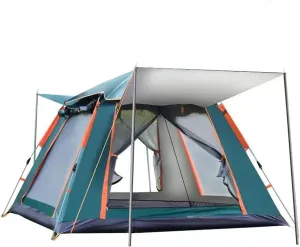 SFKLYU 3/4 Person Camping Tent Large Family Cabin Tents Double Layer Portable Pop Up Tent for Outdoor Camping Hiking Backpacking