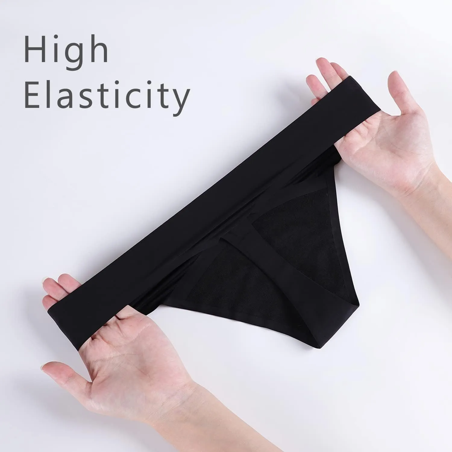 SHARICCA Women Postpartum Period Thongs 4 Layers Leakproof Underwear Panties for teen ladies Multipack