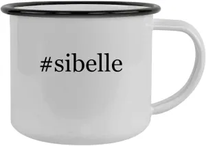 #sibelle - 12oz Hashtag Camping Mug Stainless Steel, Black