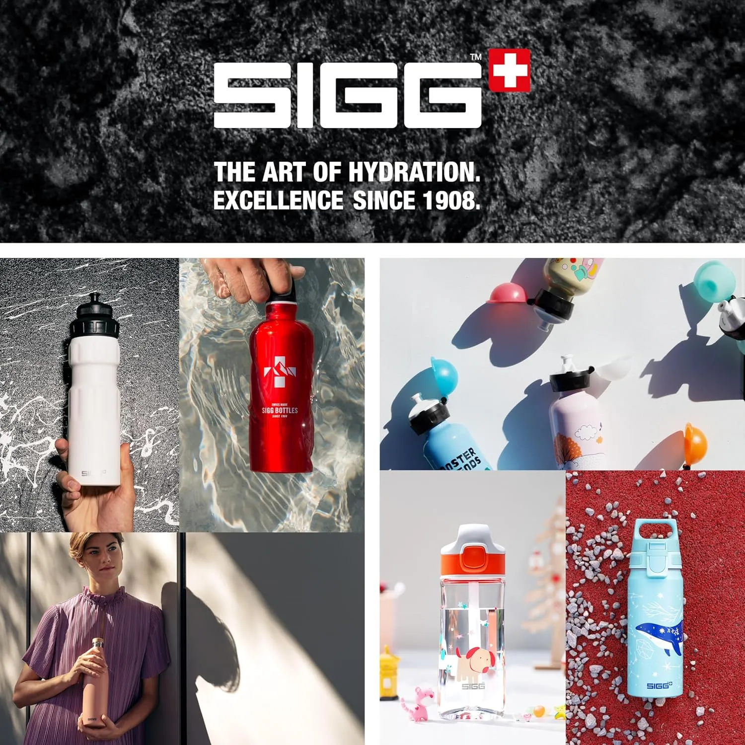 SIGG - Aluminum Water Bottle - WMB Pathfinder Dusk - ClimatePartner Certified - Suitable for Carbonated Beverages - Leakproof & Lightweight - BPA Free - Dusk - 25 Oz