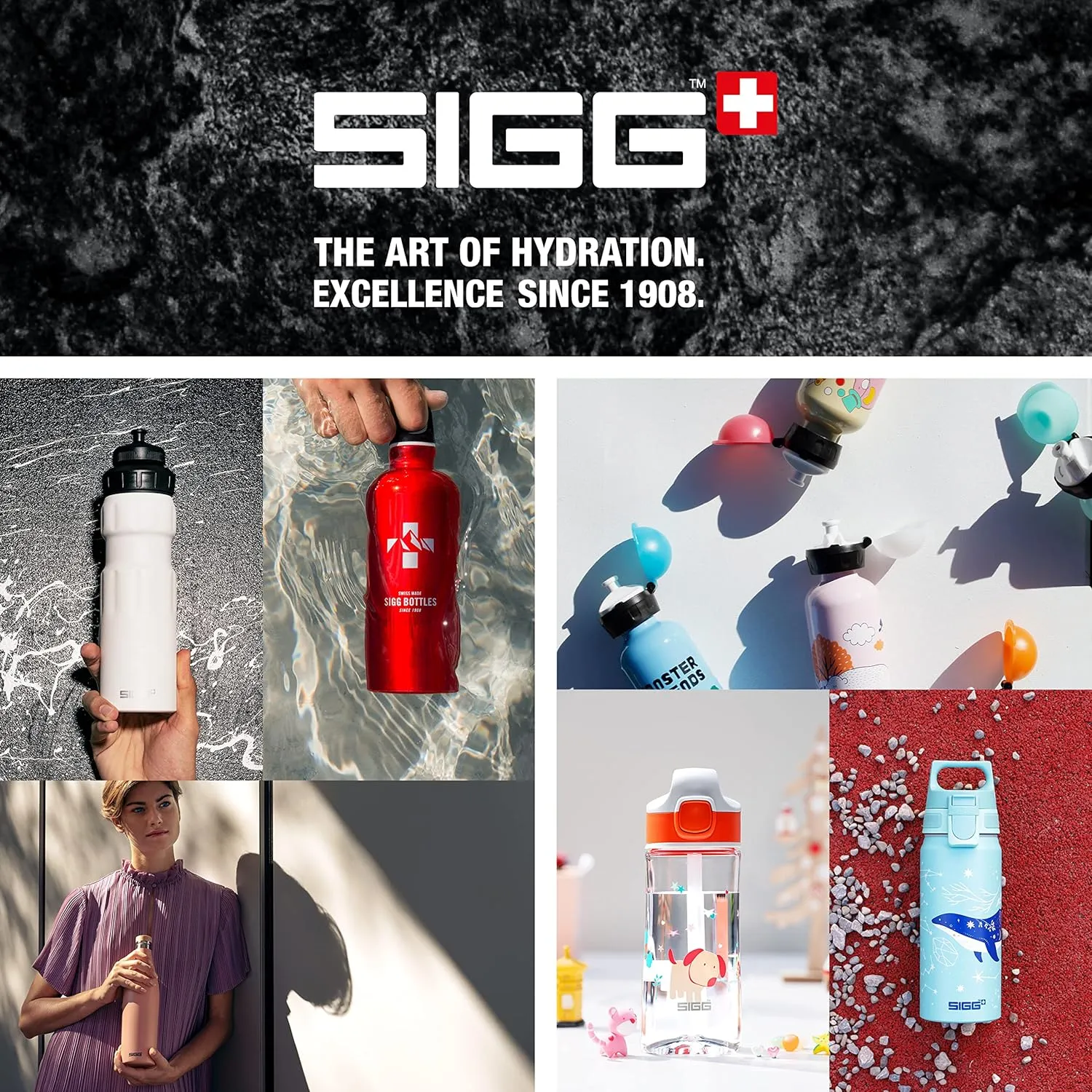 SIGG - Kids Water Bottle for School, Sports - VIVA ONE - Made in Germany - Dishwasher Safe - Carbonated Drinks - 17 Oz