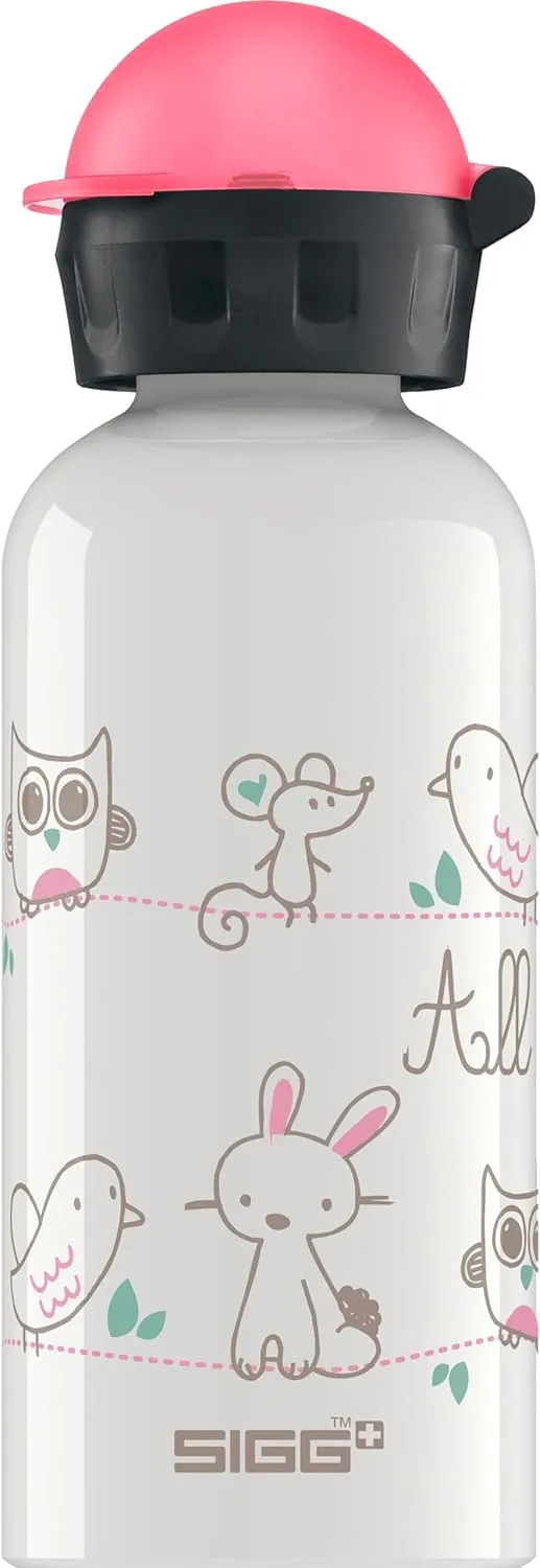 Sigg - Kids Water Bottle - KBT - Made in Switzerland - Neutral Taste - Leakproof - Lightweight - School, Sports - 14 Oz
