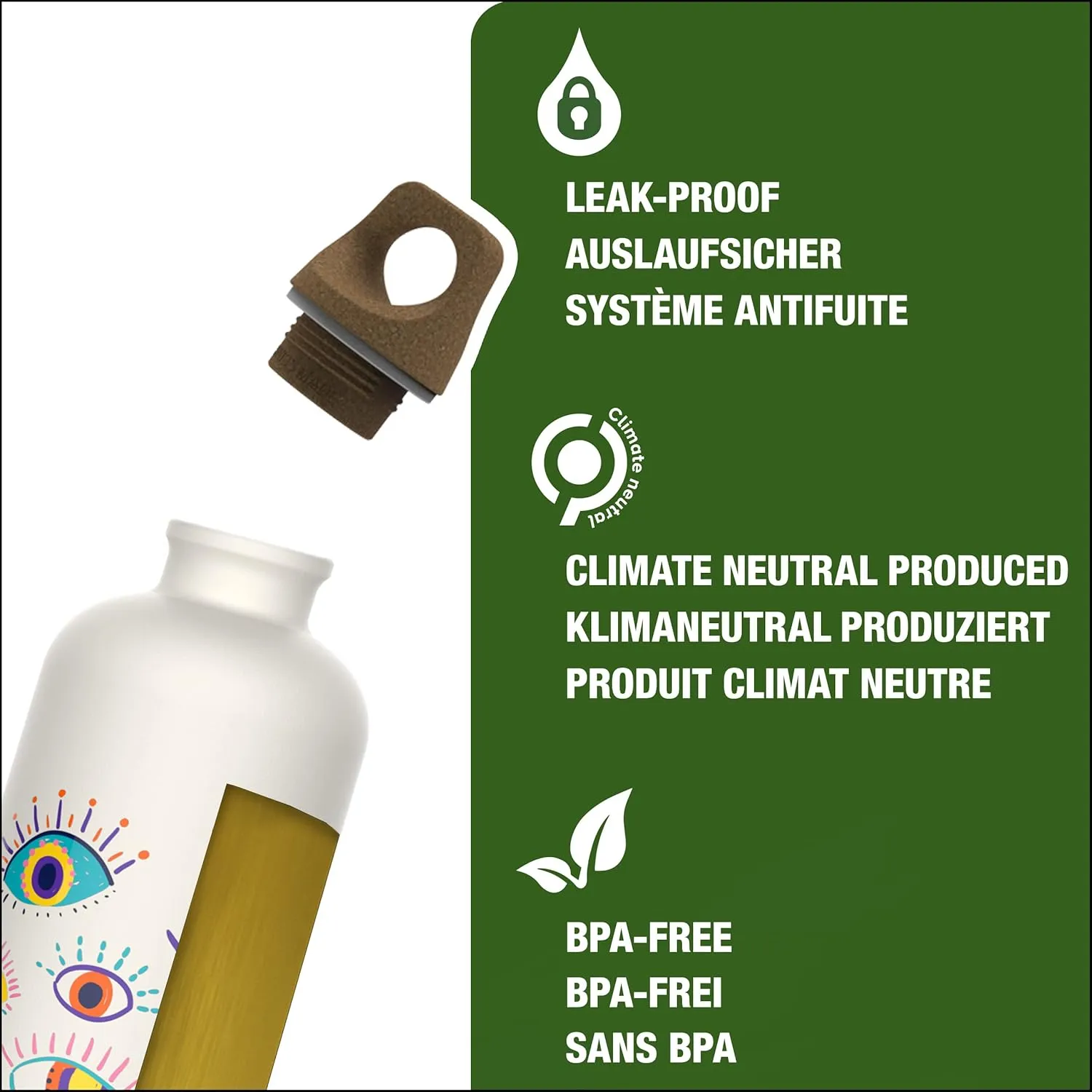 SIGG - Metal Kids Water Bottle - Traveller - Made in Switzerland - Carbonated Drinks - Leak Proof - for School - 20 Oz