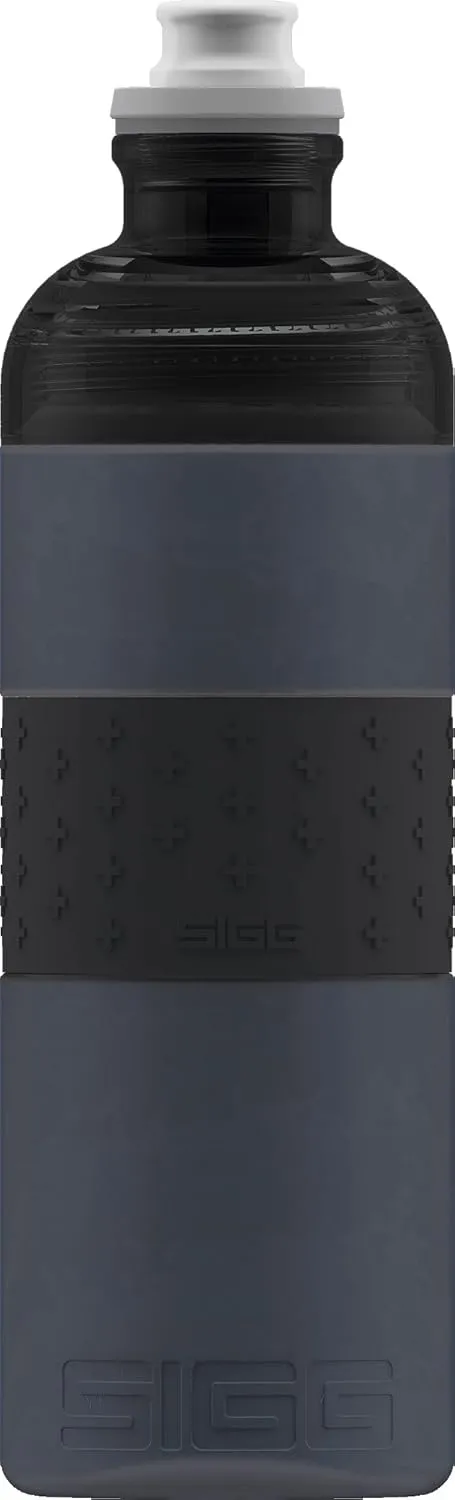 SIGG - Sports Water Bottle - Hero Anthracite - Squeezable - Leakproof - Lightweight - Dishwasher Safe - BPA Free - 20 Oz, Grey