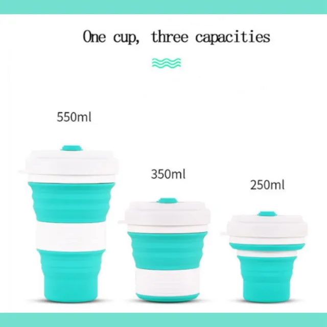 Silicone Collapsible Coffee Cup (550ml)