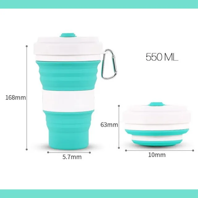 Silicone Collapsible Coffee Cup (550ml)