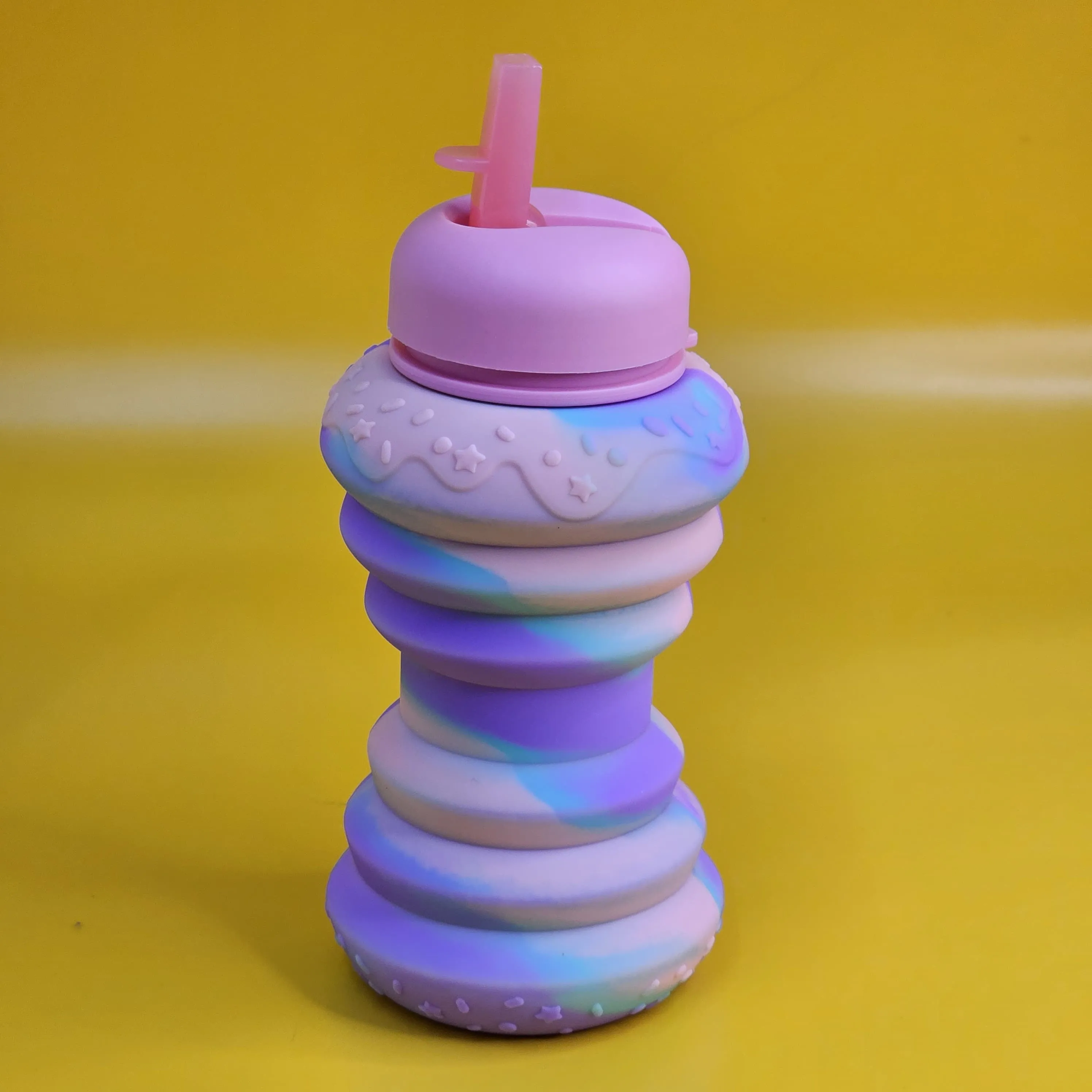 Silicone Sipper Bottle for Kids - Donut Shaped