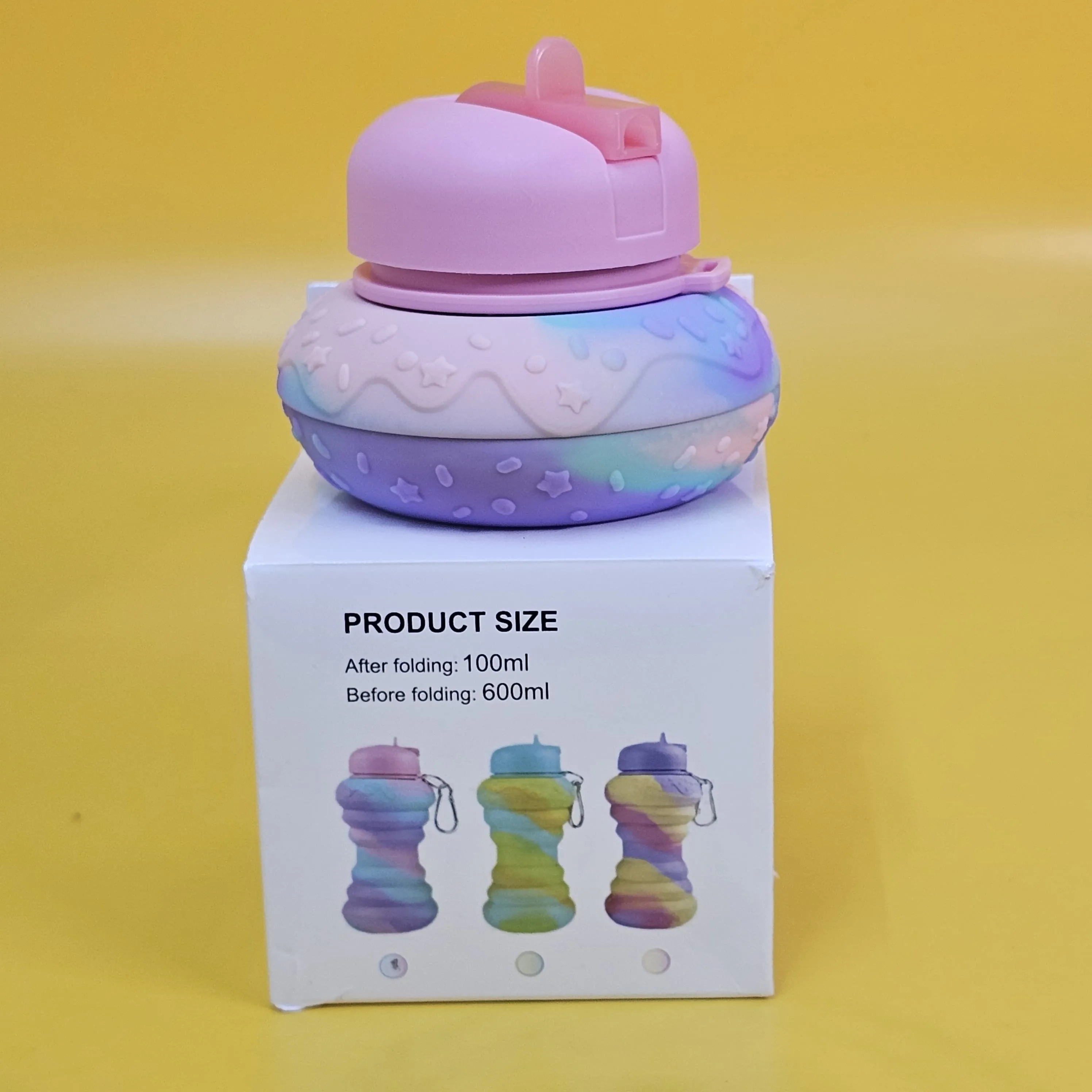 Silicone Sipper Bottle for Kids - Donut Shaped