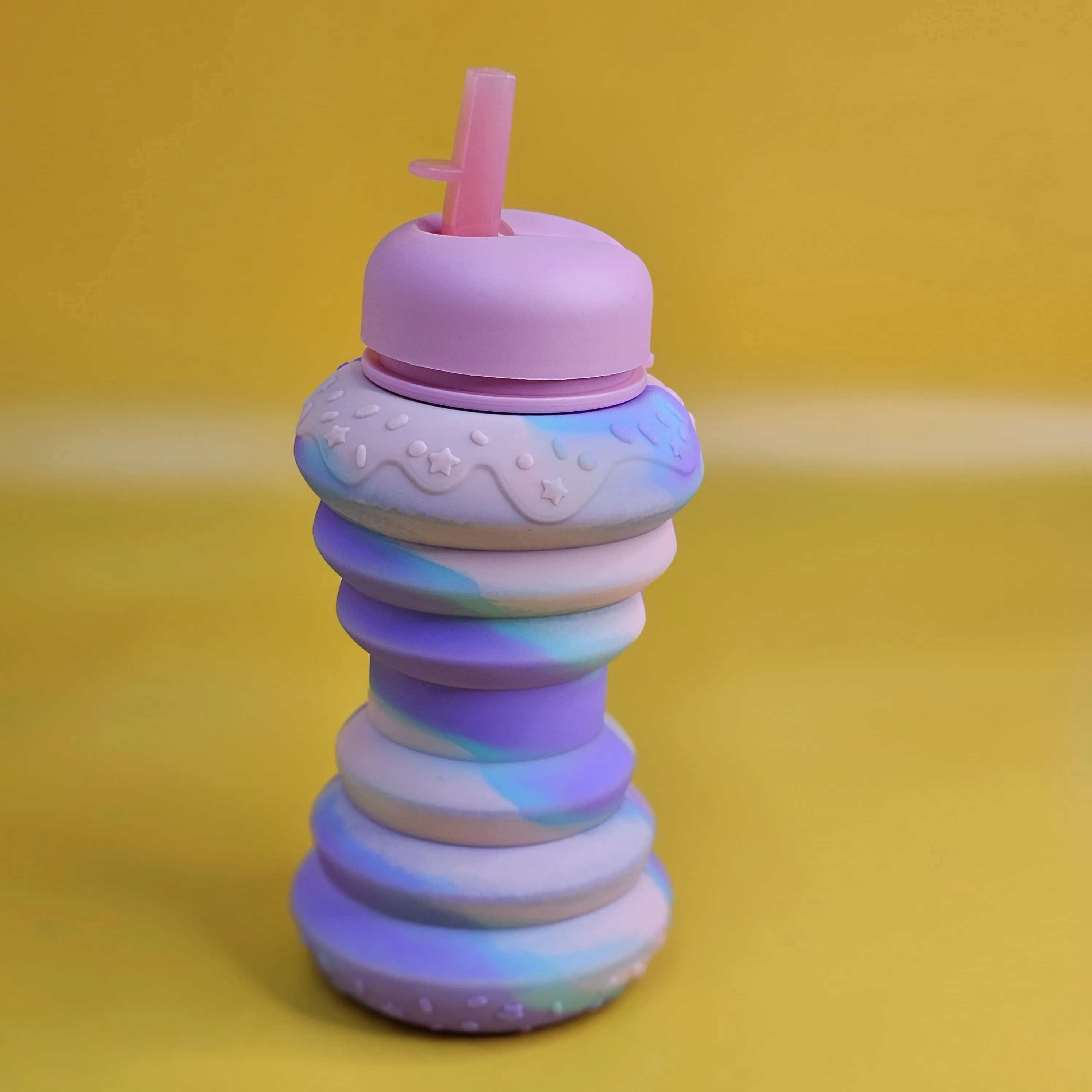 Silicone Sipper Bottle for Kids - Donut Shaped