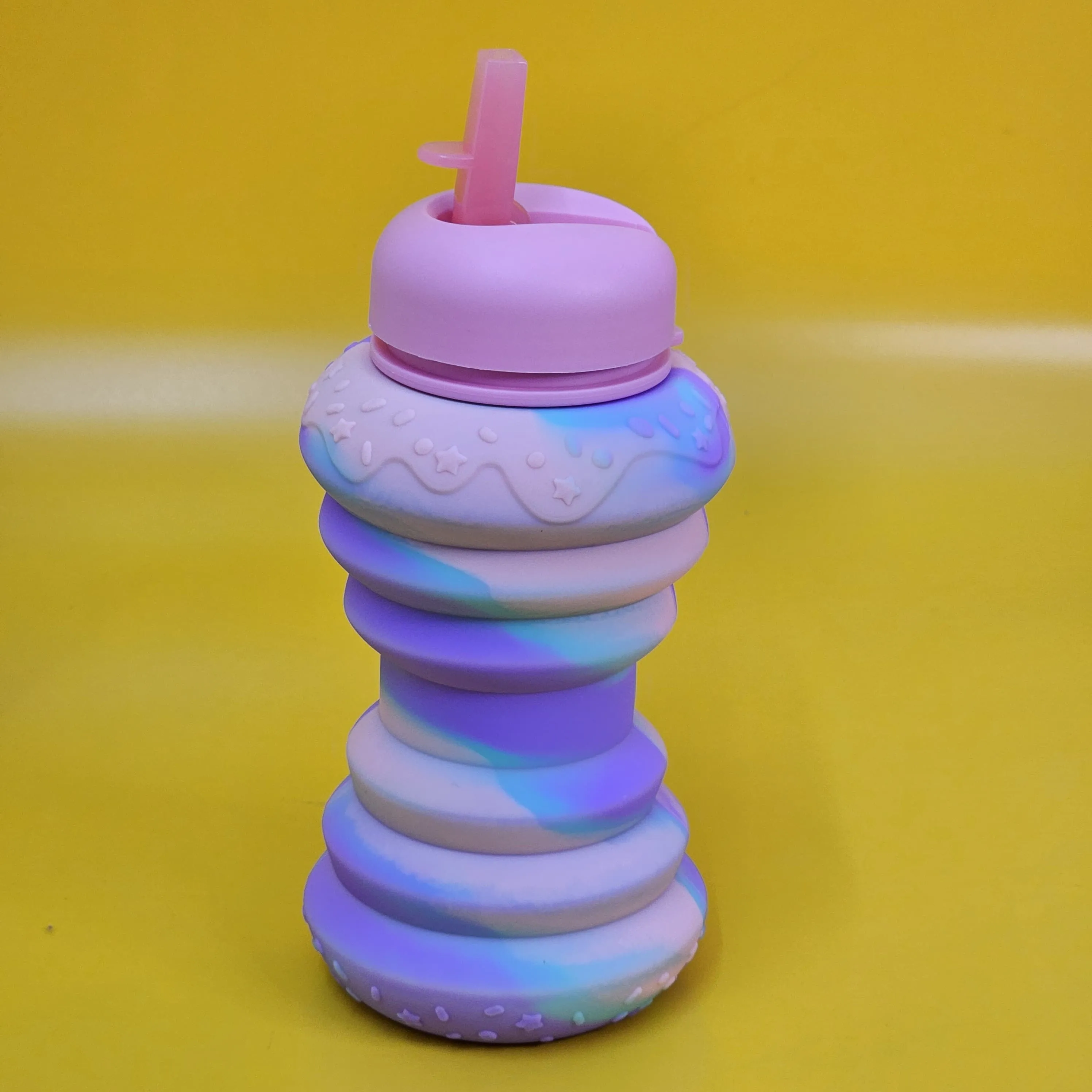 Silicone Sipper Bottle for Kids - Donut Shaped