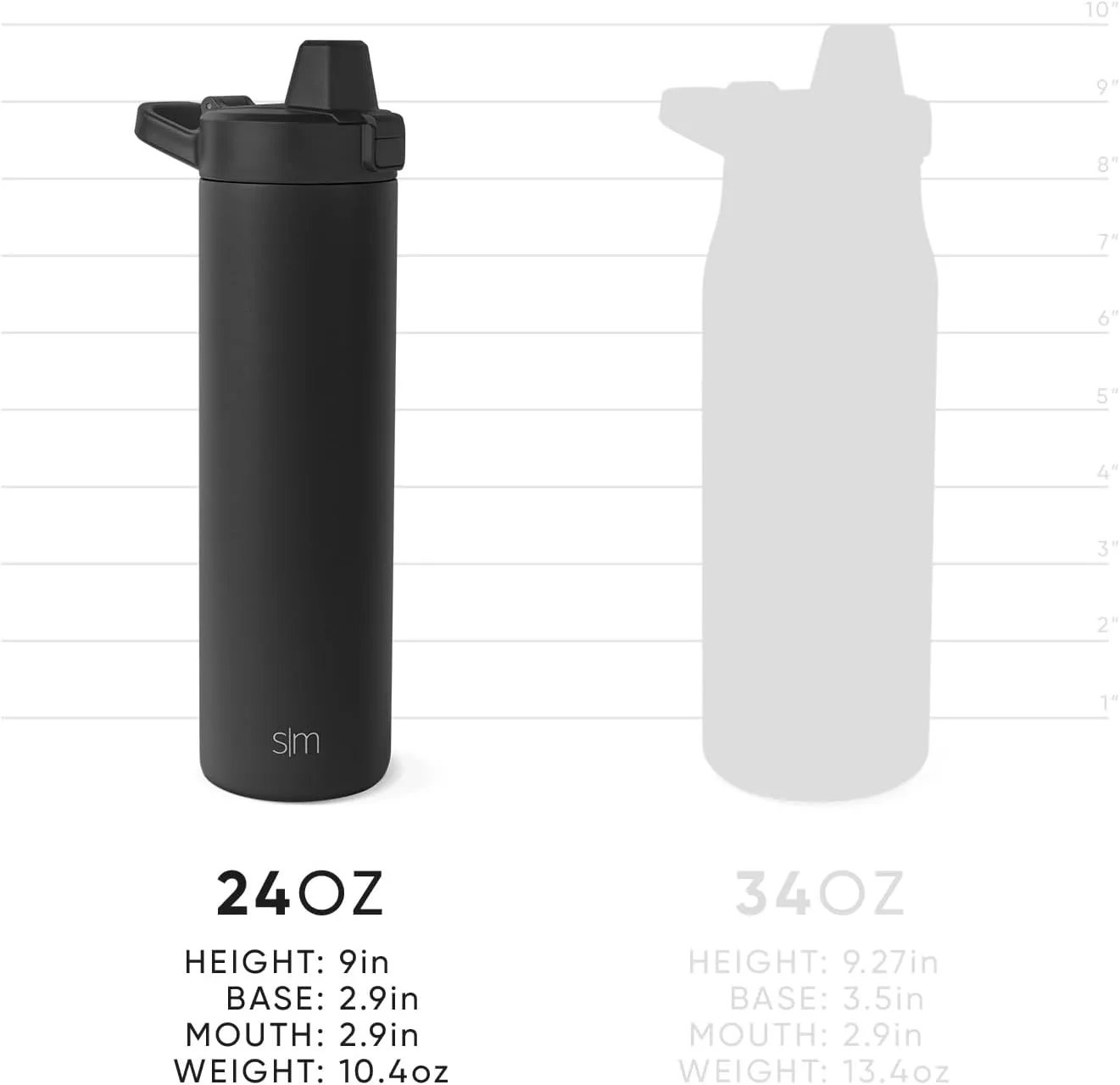 Simple Modern Filtered Water Bottle | Insulated Stainless-Steel Carbon Filter Travel Water Bottles | Reusable for Clean Drinking Water On The Go | 24oz, Almond Birch
