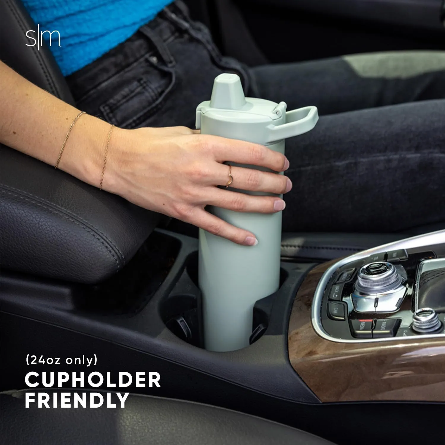 Simple Modern Filtered Water Bottle | Insulated Stainless-Steel Carbon Filter Travel Water Bottles | Reusable for Clean Drinking Water On The Go | 24oz, Almond Birch