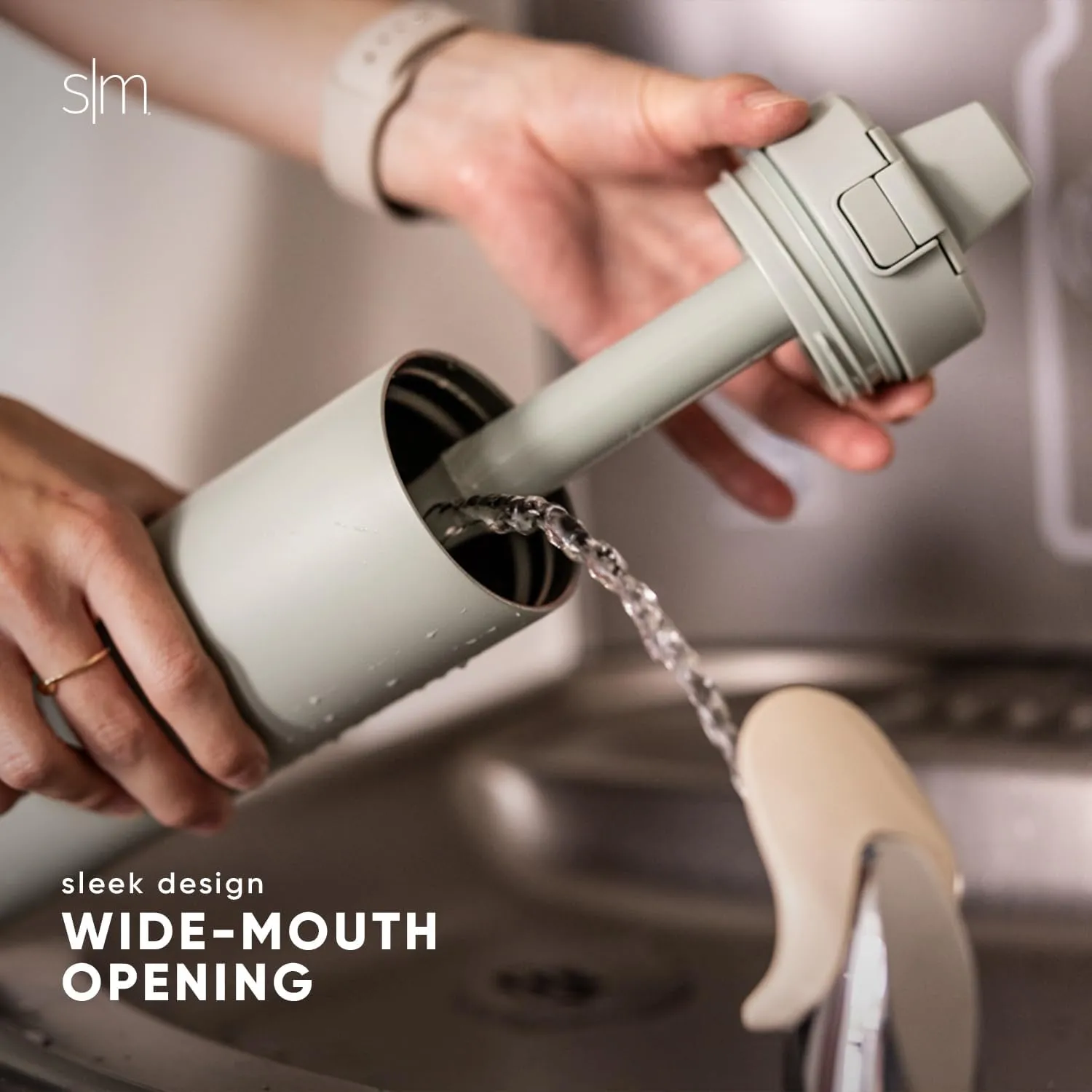 Simple Modern Filtered Water Bottle | Insulated Stainless-Steel Carbon Filter Travel Water Bottles | Reusable for Clean Drinking Water On The Go | 34oz, Sea Glass Sage