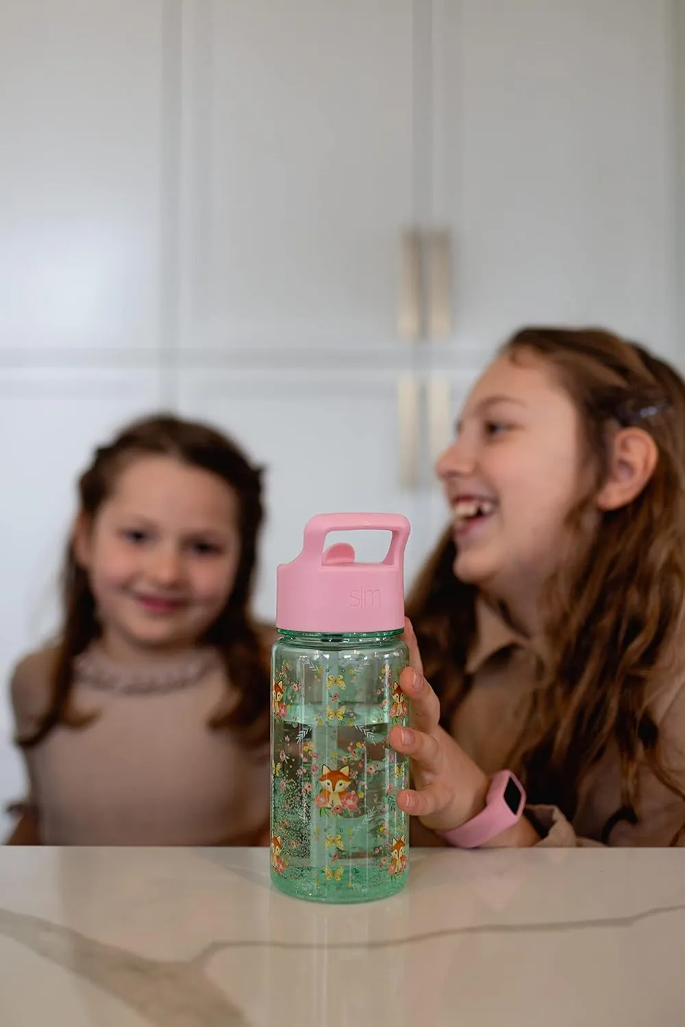 Simple Modern My Little Pony Kids Water Bottle Plastic BPA-Free Tritan Cup with Leak Proof Straw Lid | Reusable and Durable for Toddlers, Girls | Summit Collection | 12oz, Garden of Rainbows