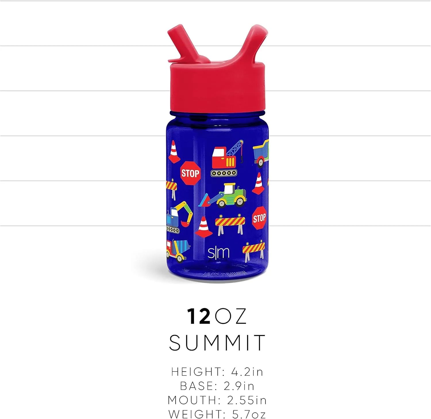 Simple Modern My Little Pony Kids Water Bottle Plastic BPA-Free Tritan Cup with Leak Proof Straw Lid | Reusable and Durable for Toddlers, Girls | Summit Collection | 12oz, Garden of Rainbows