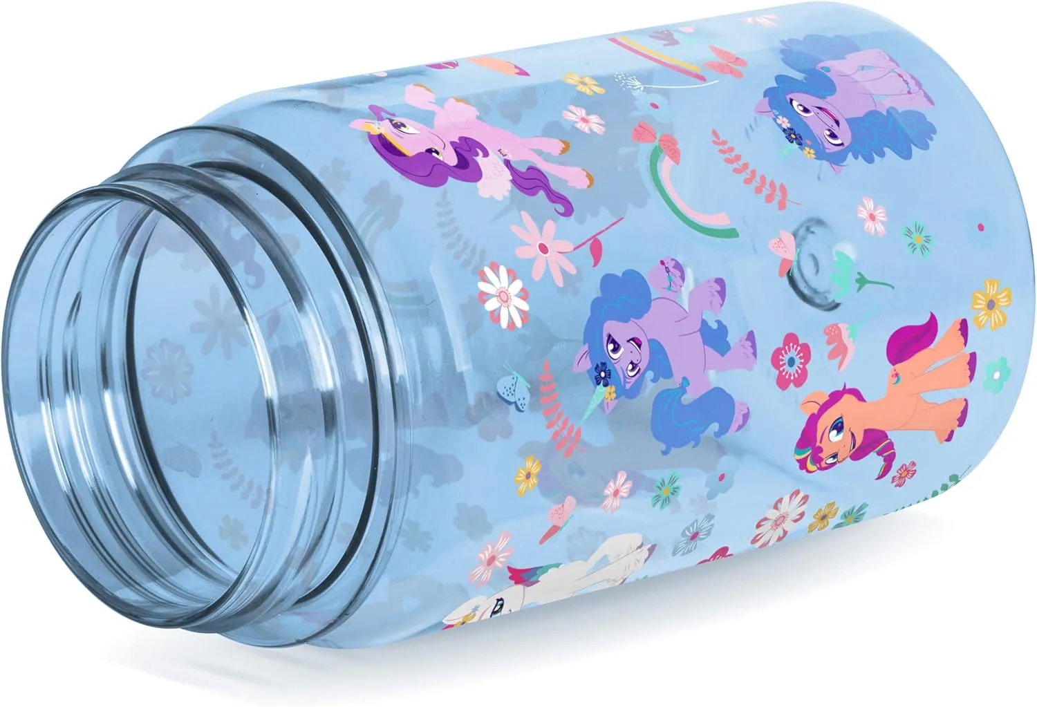 Simple Modern My Little Pony Kids Water Bottle Plastic BPA-Free Tritan Cup with Leak Proof Straw Lid | Reusable and Durable for Toddlers, Girls | Summit Collection | 12oz, Garden of Rainbows