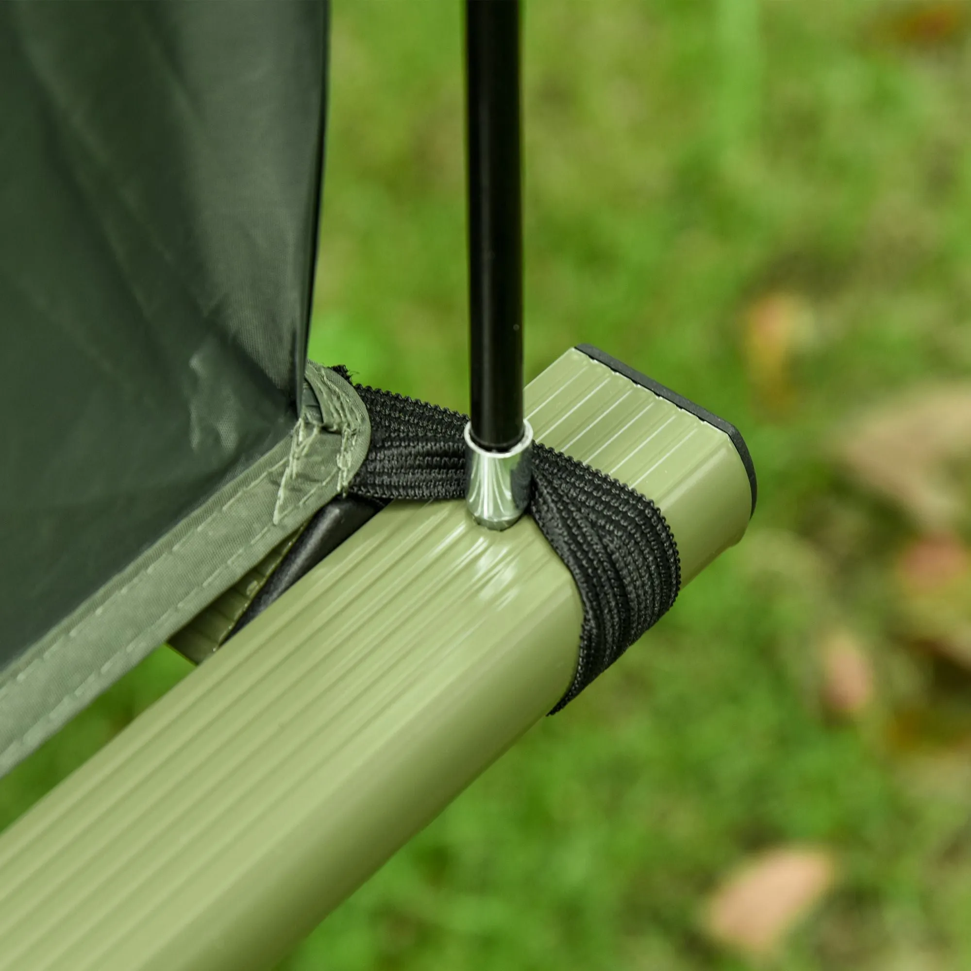 Single Bed Bag Folding Tent Outsunny Outdoor Door-to-door service Hiking, Person Covered with Off-Ground Camping Tent, Cot Camping for Carry Cot, Economical Combo,