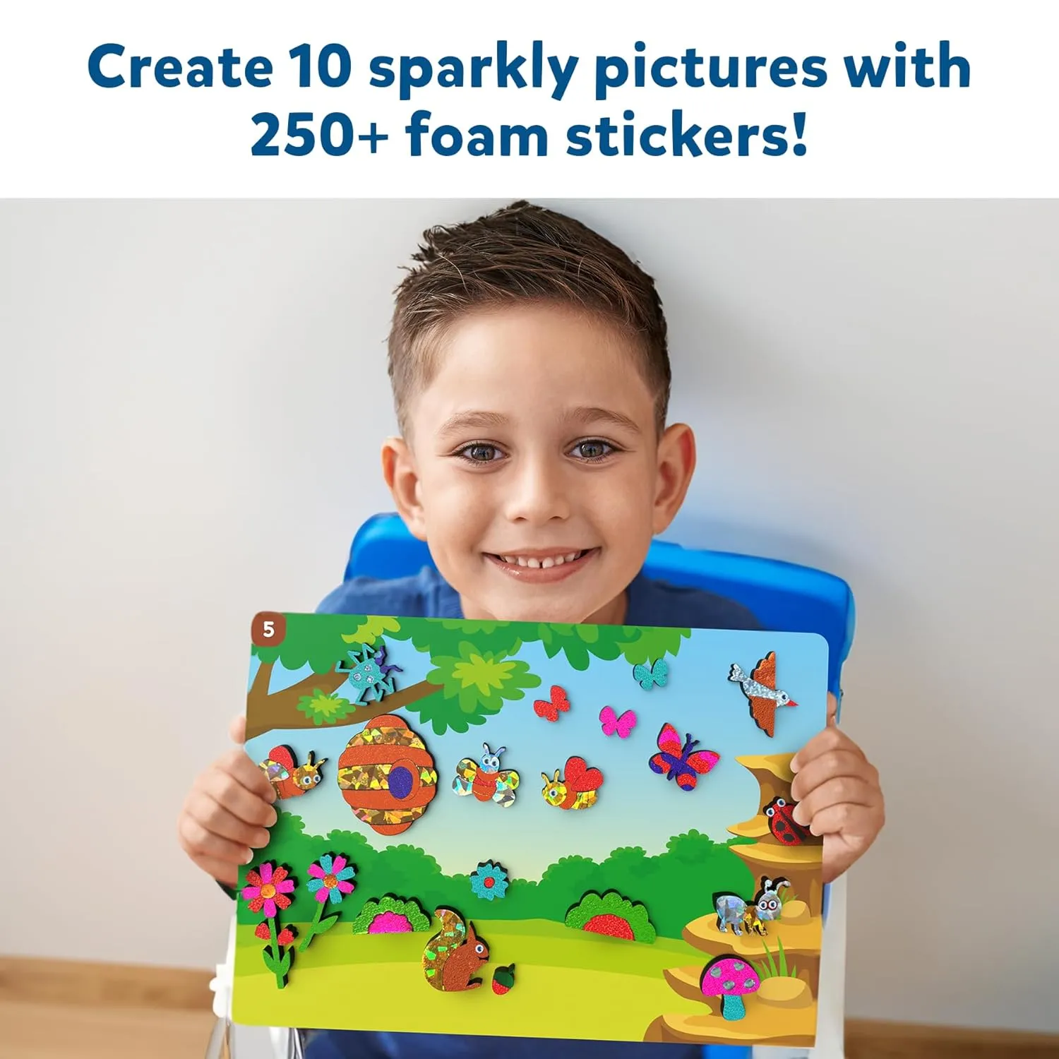 Skillmatics Art & Craft Activity - Foil Fun Bugs & Butterflies No Mess Art for Kids | Craft Kits & Supplies | DIY Creative Activity for Boys & Girls