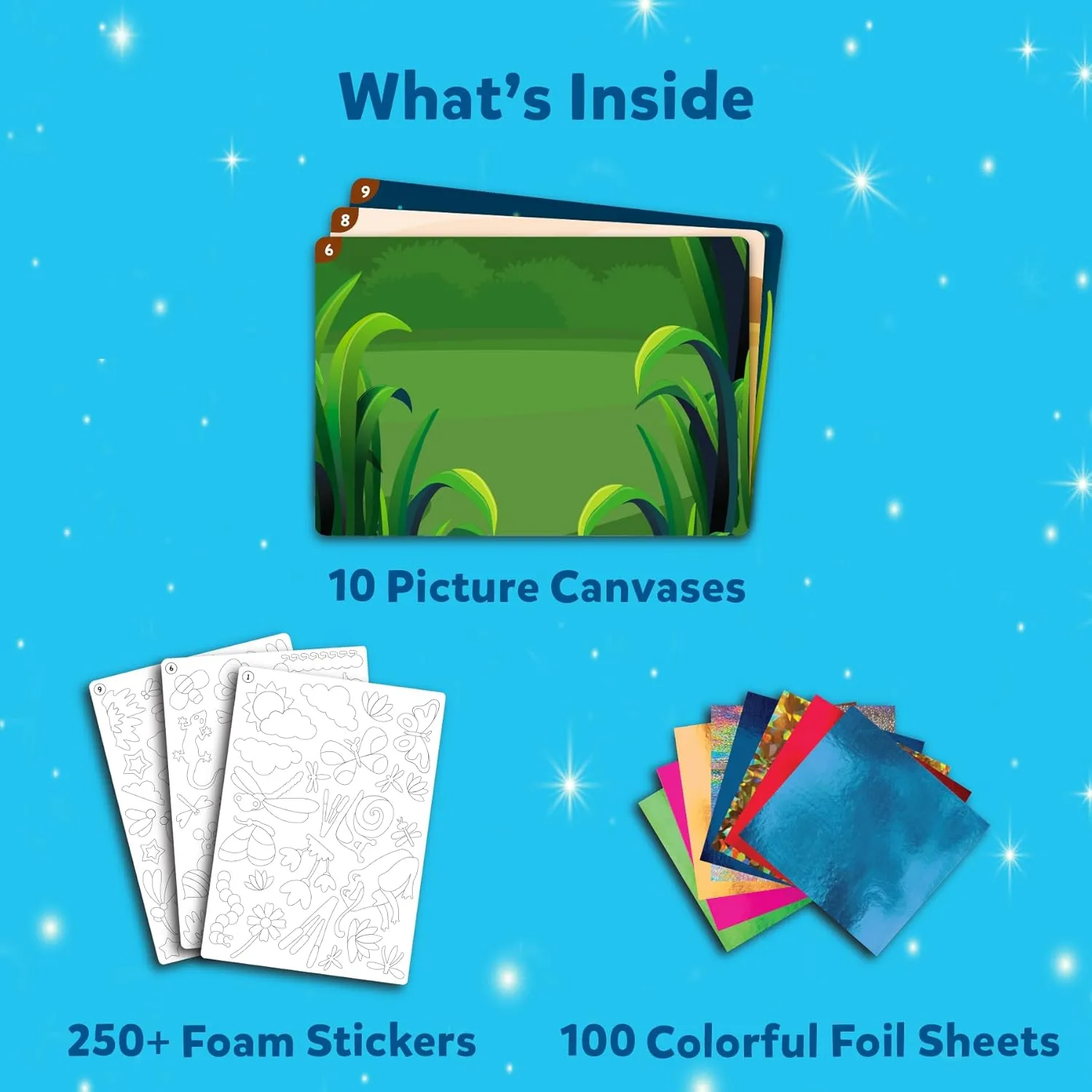 Skillmatics Art & Craft Activity - Foil Fun Bugs & Butterflies No Mess Art for Kids | Craft Kits & Supplies | DIY Creative Activity for Boys & Girls