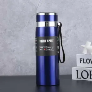 SLATOINDIA Double Lining Stainless Steel Leakproof Vacuum Insulated Bottle – (1L Capacity)