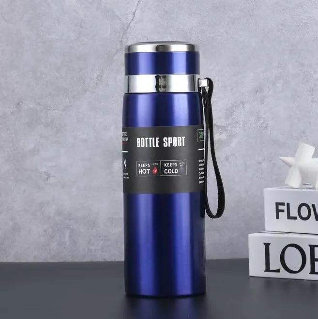 SLATOINDIA Double Lining Stainless Steel Leakproof Vacuum Insulated Bottle – (1L Capacity)