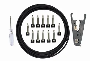 Solder-Free Solderless Guitar Pedal Patch Cable Kit 6 Pack for Custom Pedalboard
